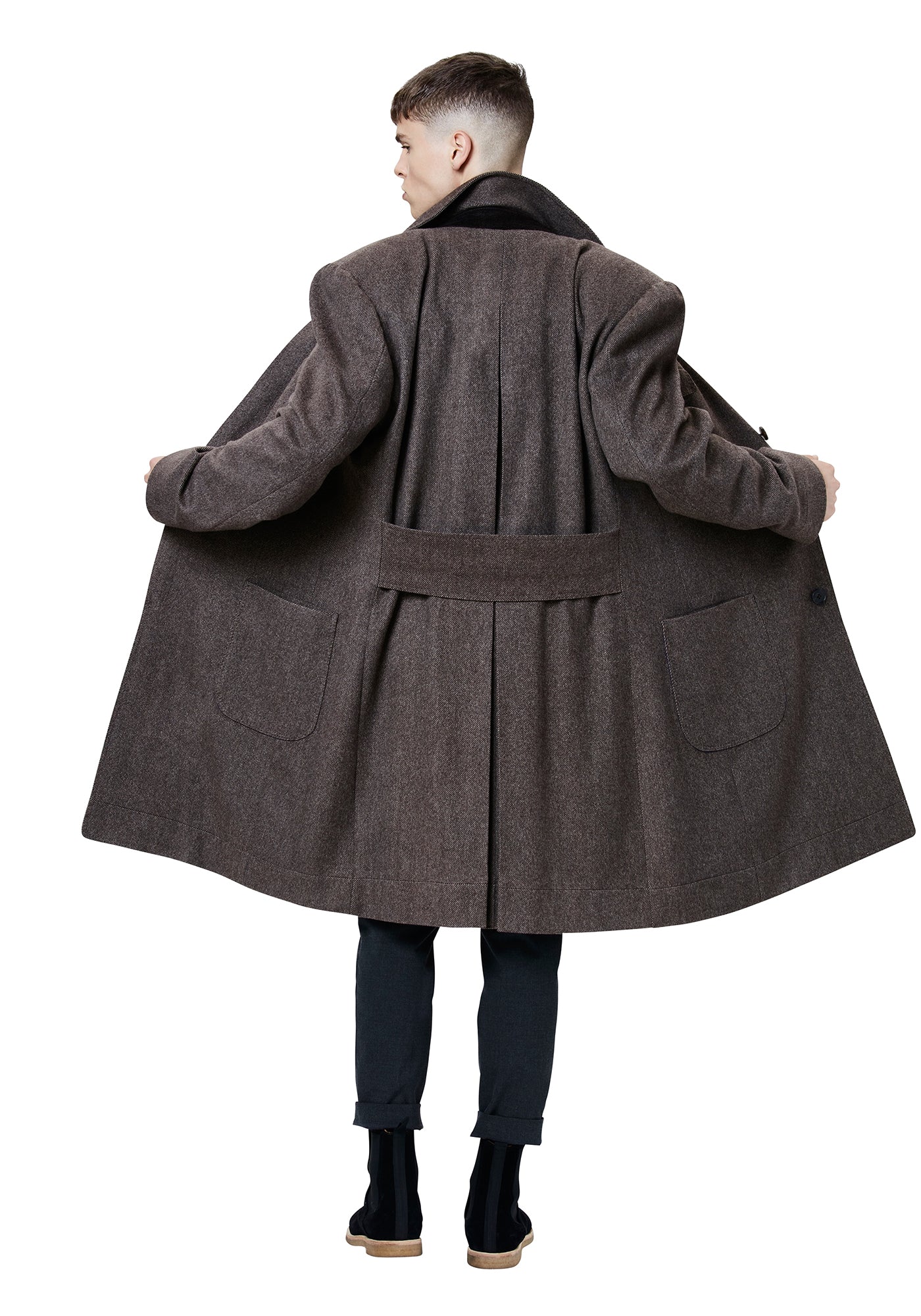 Greenleaf Cashmere Military Coat