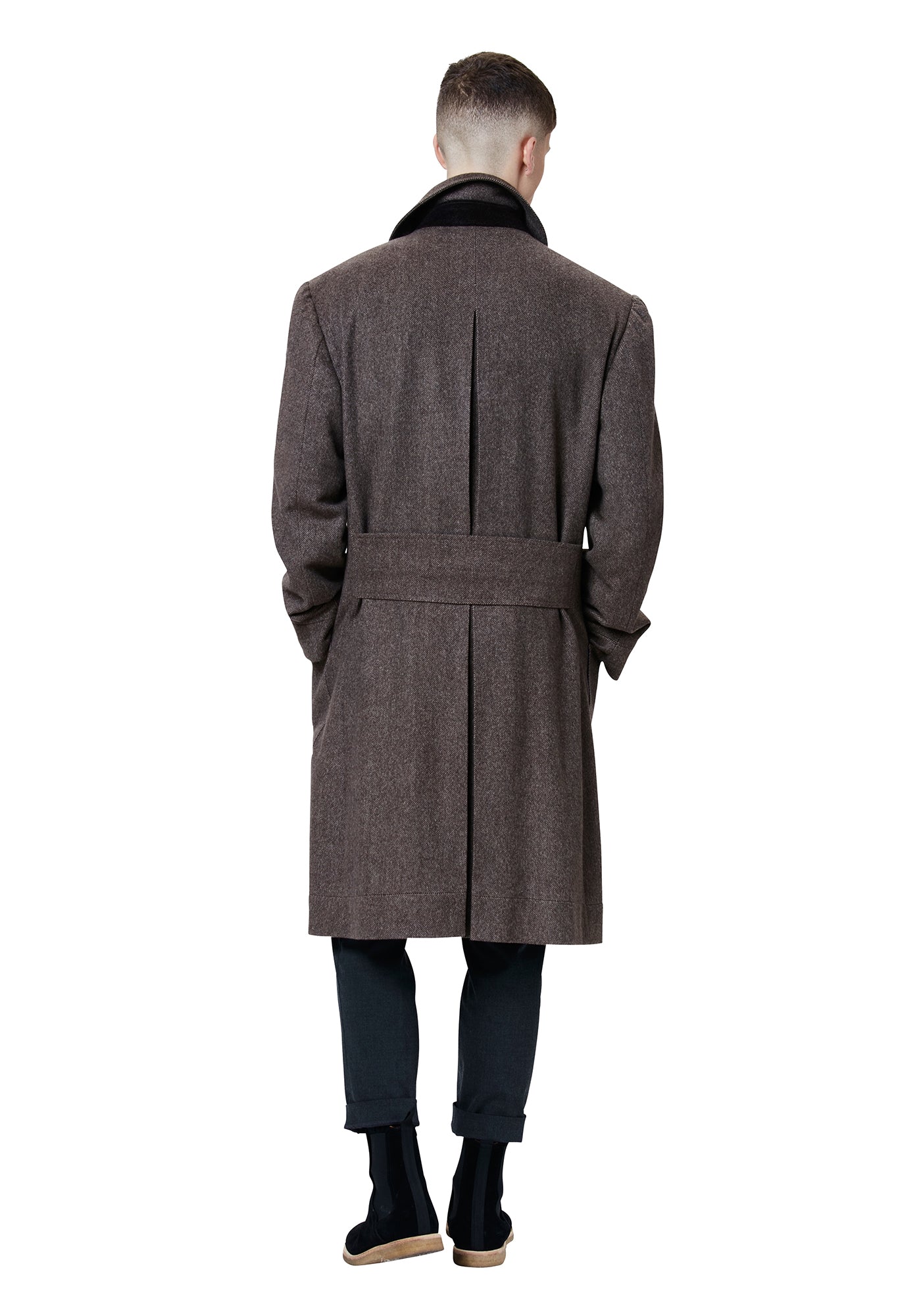 Greenleaf Cashmere Military Coat