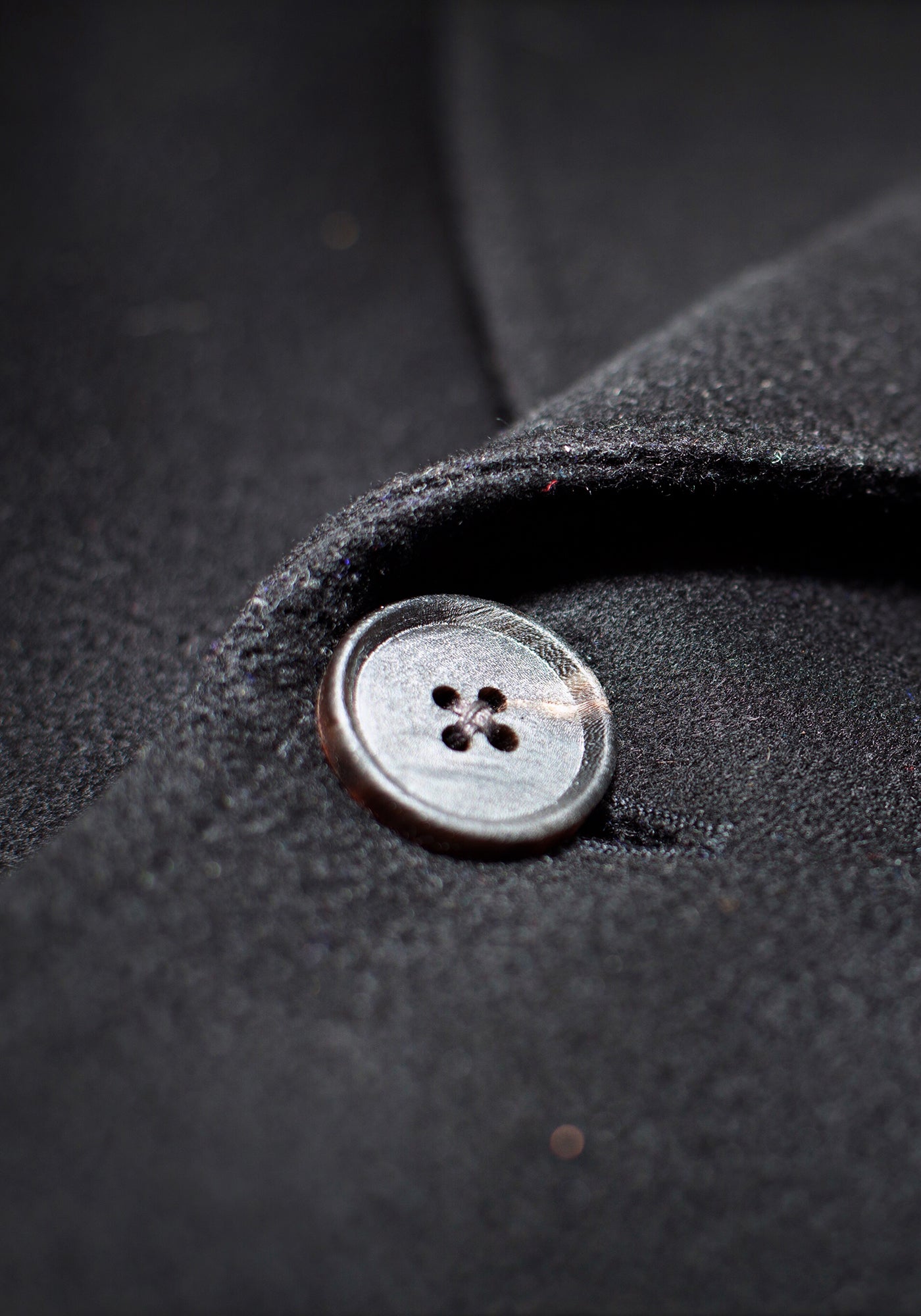 Pearl Cashmere Notch Lapel Overcoat
