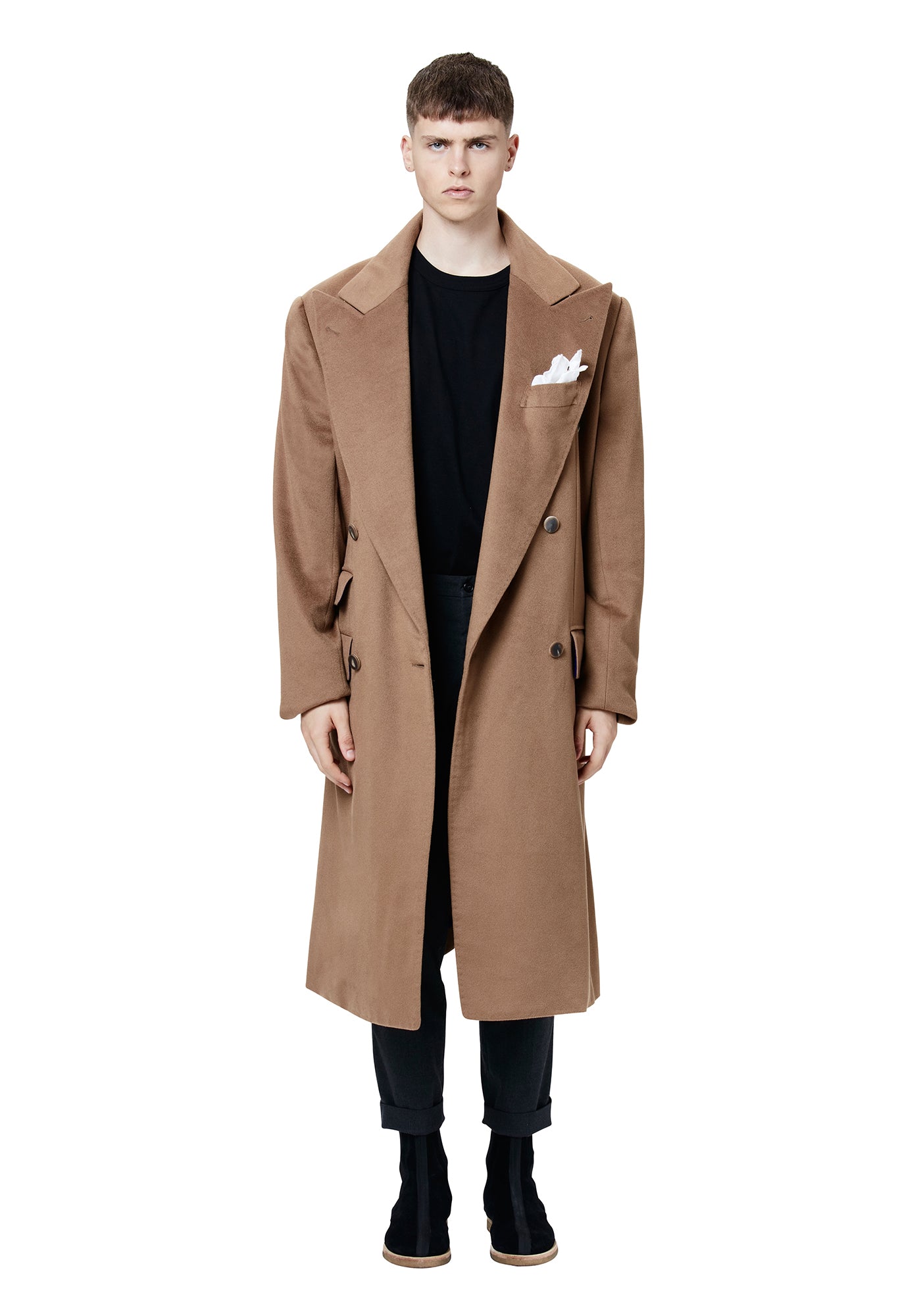 Glencoe Cashmere Peak Lapel Coat