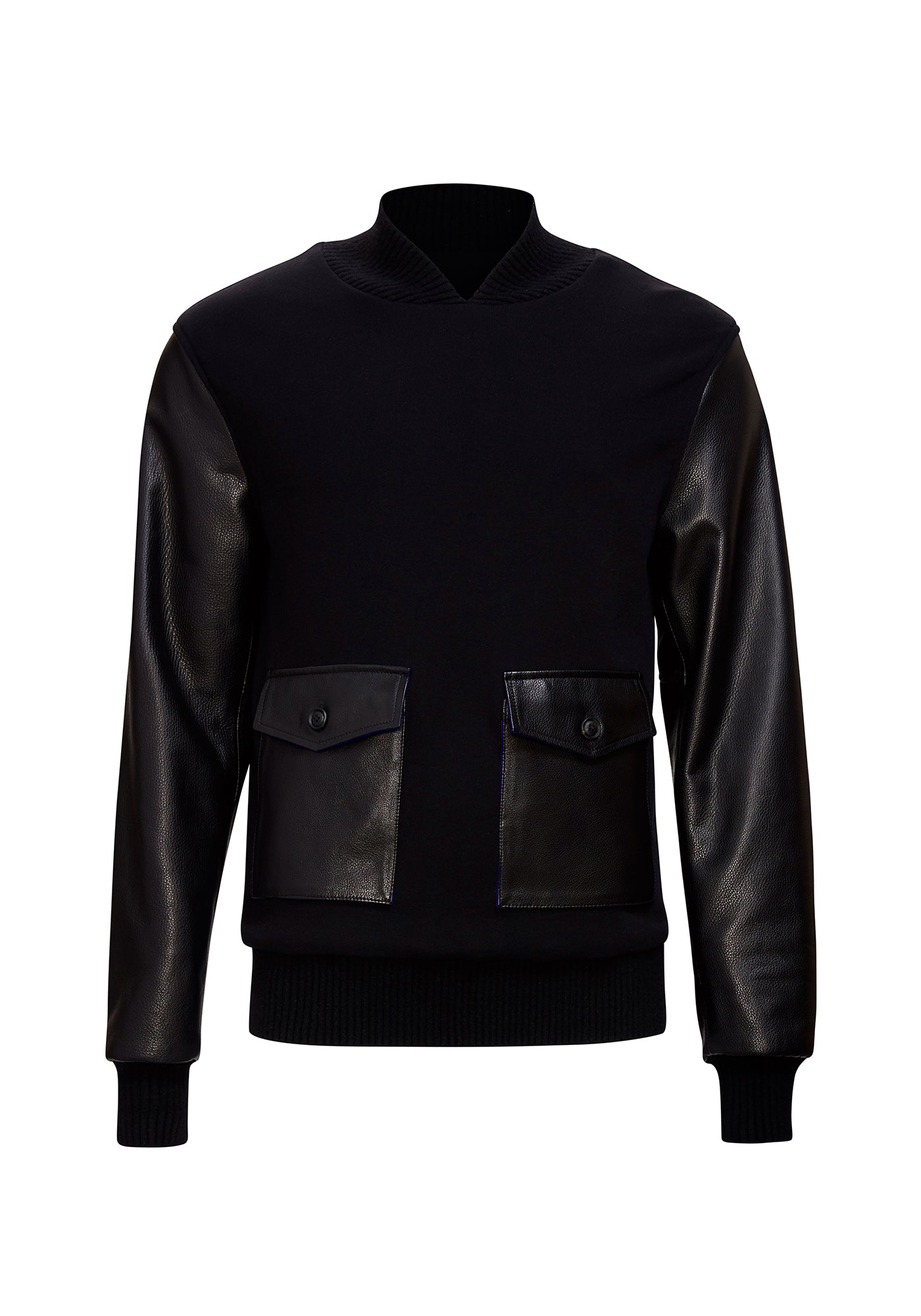 Schinner Leather Varsity Pullover