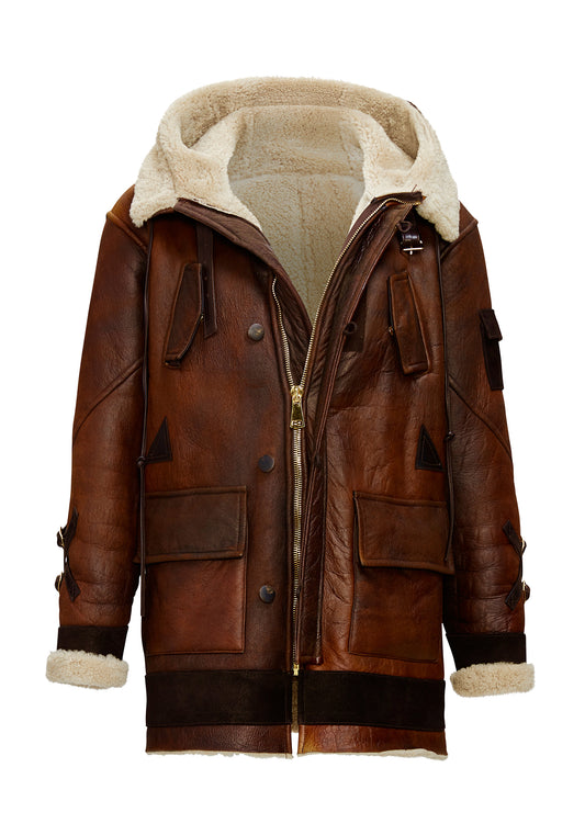 MayoAve Lambskin Shearling Parka
