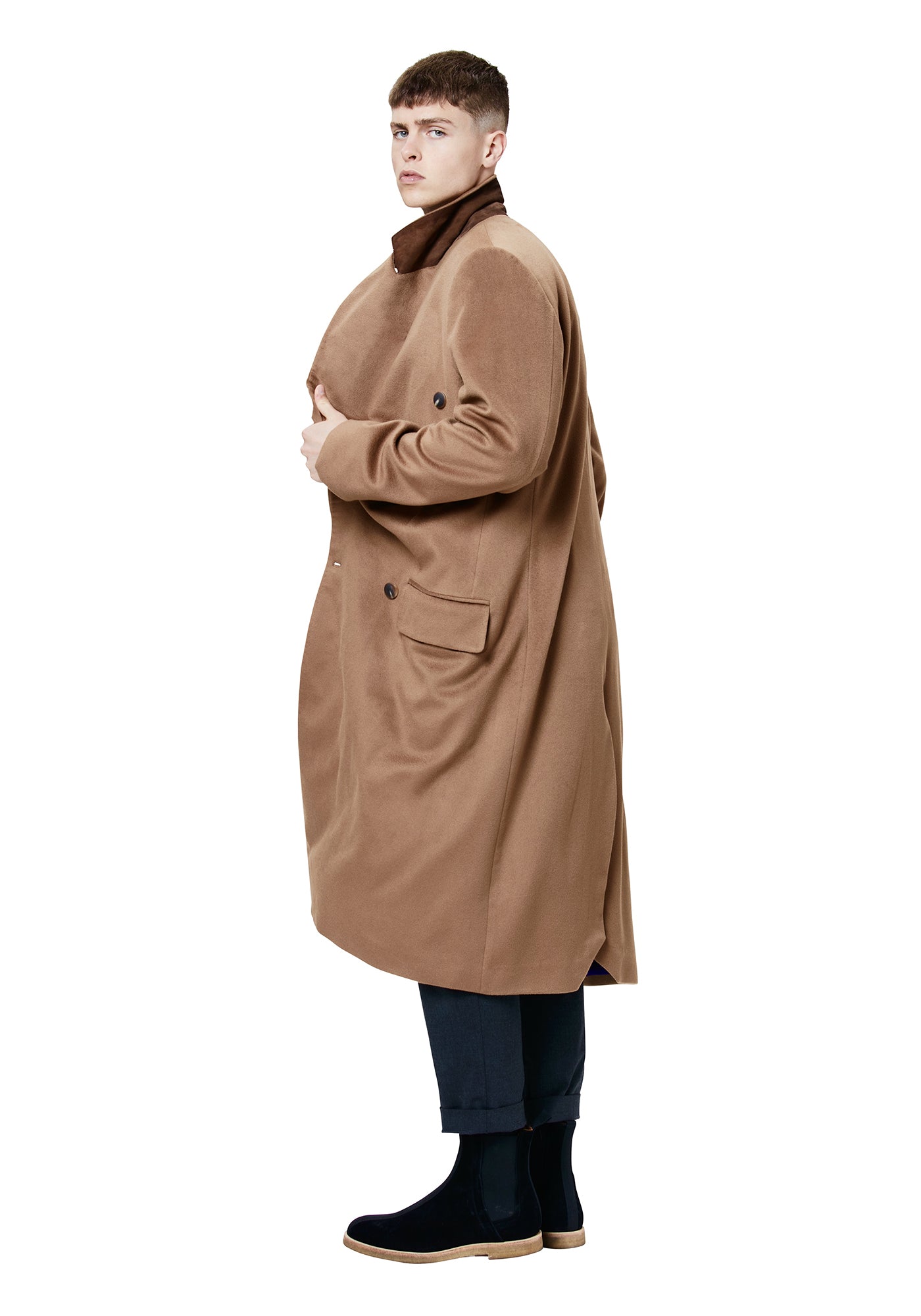 Glencoe Cashmere Peak Lapel Coat