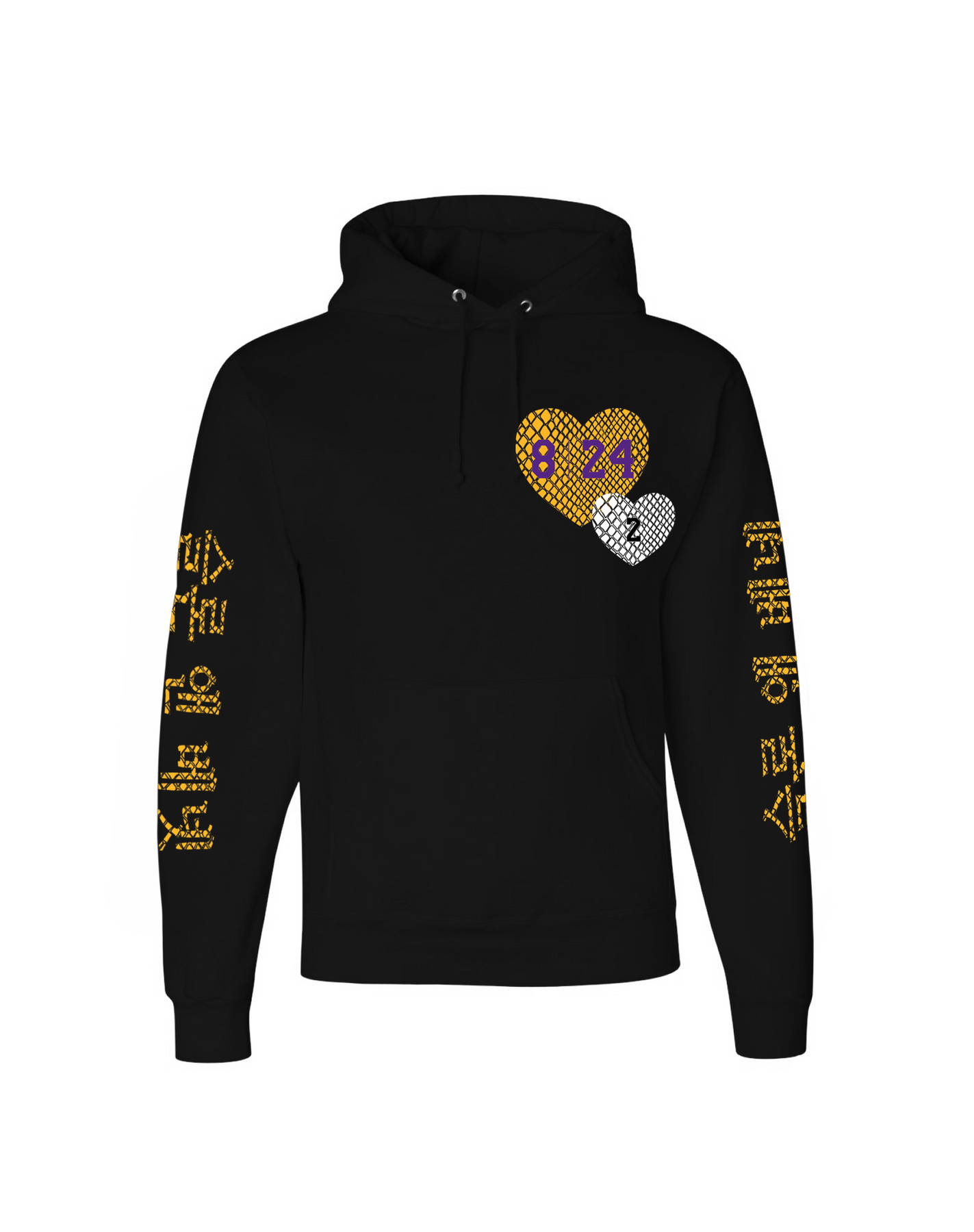 Black top scale hoodie