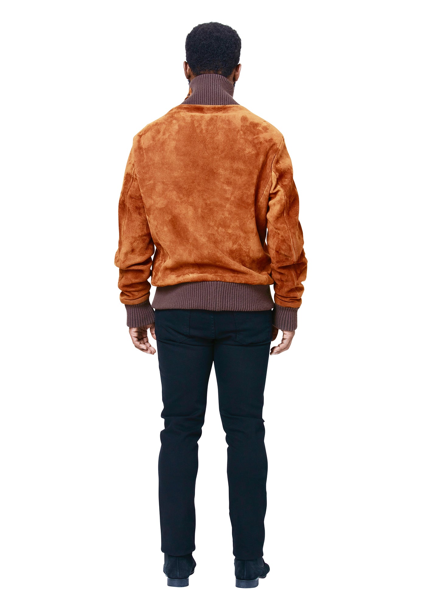 Poinsettia Suede Bomber