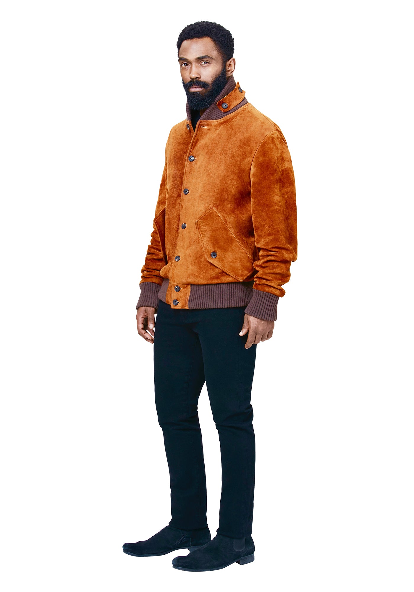 Poinsettia Suede Bomber