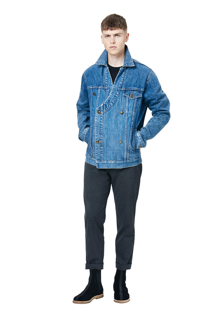 Chester Double Breasted Denim Jacket – SLOAN and BENNETT