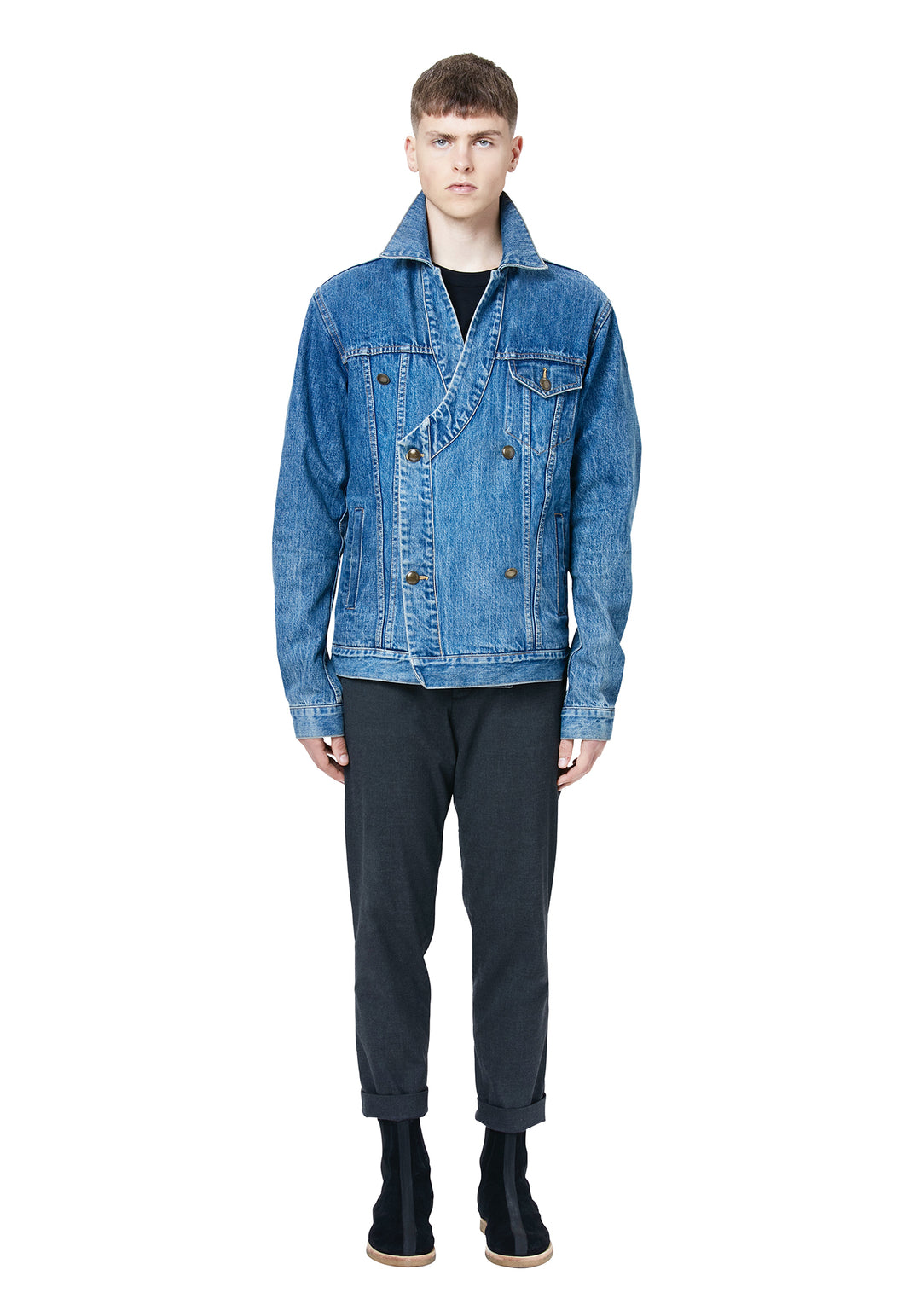 Chester Double Breasted Denim Jacket – SLOAN and BENNETT