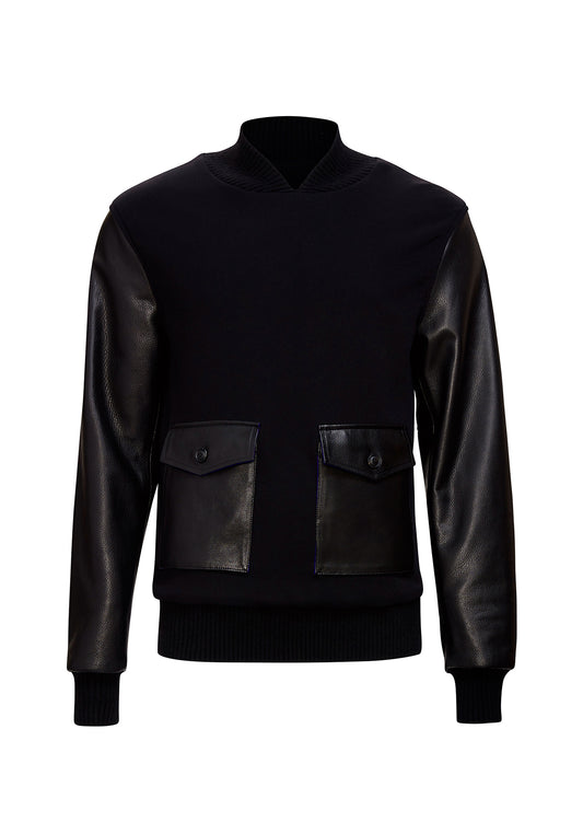 Schinner Leather Varsity Pullover